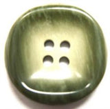 B15749 23mm Frosted Leaf Green High Gloss 4 Hole Button