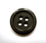 B16453 16mm Dark Grey High Gloss 4 Hole Button - Ribbonmoon