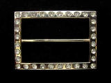 BK67 49mm Silver Metal Slider Buckle with Diamante, 39mm Inside Width