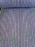 FABRIC17 29cm Lilac Cotton Fabric with a Flowery Design