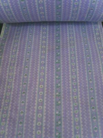 FABRIC17 29cm Lilac Cotton Fabric with a Flowery Design