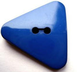 B17697 25mm Royal Blue Gloss Triangle Shape 2 Hole Button - Ribbonmoon