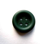 B17315 15mm Deep Holly Green Matt Centre 4 Hole Button