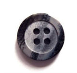 B6899 15mm Greys and Black Matt Centre 4 Hole Button - Ribbonmoon