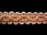 FT1371L 12mm Peach Cord Decorated Braid Trimming