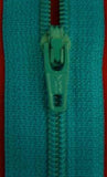 Z2645 YKK 36cm Bright Jade Nylon No.3 Closed End Zip - Ribbonmoon