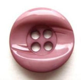 B5917 18mm Rosy Mauve High Gloss Chunky 4 Hole Button - Ribbonmoon