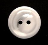 B11483 18mm White and Pearl Variegated Polyester 2 Hole Button - Ribbonmoon