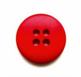 B7884 15mm Red Soft Sheen 4 Hole Button - Ribbonmoon