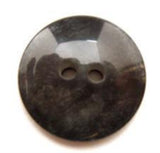 B13096 20mm Shimmery Dark Grey under a Clear Surface 2 Hole Button - Ribbonmoon