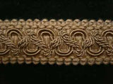 FT874 24mm Beige Cord Decorated Tough Braid Trimming