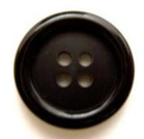 B6265 19mm Black Matt Centre 4 Hole Button - Ribbonmoon
