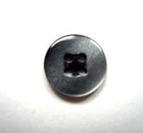 B15921 11mm Black and Pearlised Grey 4 Hole Button - Ribbonmoon