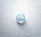 B17059 6mm Sky Blue Polyester Small 2 Hole Dolls Button - Ribbonmoon