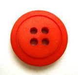 B10555 19mm Dark Orange Matt 4 Hole Button - Ribbonmoon