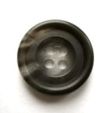 B17832 19mm Dark and Light Greys Bone Sheen 4 Hole Button - Ribbonmoon