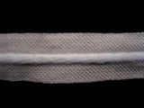FT851 18mm Pale Grey Braid Trim With a White Cord Centre