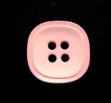 B13645 17mm Baby Pink Matt Centre 4 Hole Button