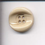 B5776 25mm Cream High Gloss Chunky 4 Hole Button - Ribbonmoon