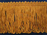 FT391 5cm Golden Brown Dense Looped Dress Fringe - Ribbonmoon