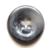 B6448 17mm Tonal Greys Gloss 4 Hole Button with a Concave Centre - Ribbonmoon