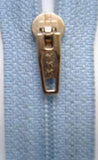 Z3361 YKK 18cm Sky Blue Nylon Pin Lock No.2 Closed End Zip - Ribbonmoon