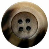 B2076 25mm Frosted Dusk Olive Bone Sheen 4 Hole Button - Ribbonmoon