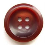 B5301 19mm Hot Chocolate Pearlised 4 Hole Button - Ribbonmoon