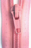 Z4477 Optilon 55cm Rose Pink Nylon No.5 Open End Zip - Ribbonmoon
