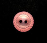 B13720 14mm Coral Polyester Mill Edge 2 Hole Button - Ribbonmoon