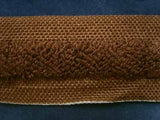 FT350C 46mm Mid Brown Tough Braid with Raised Loop Bobbly Centre