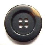 B11107 20mm Darkest Brown 4 Hole Button with a Sandy Fleck