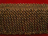 FT1932 66mm Black and Old Gold Bullion Fringe - Ribbonmoon