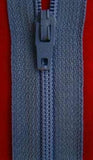 Z0186 Optilon 46cm Wedgewood Blue Nylon No.3 Closed End Zip - Ribbonmoon