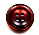 B16107 Tonal Redwood Brown Pearlised Polyester 4 Hole Button - Ribbonmoon