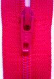 Z1915 YKK 20cm Deep Shocking Pink Nylon No.3 Closed End Zip - Ribbonmoon
