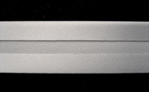 BB326 19mm Grey Satin Bias Binding - Ribbonmoon