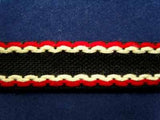 FT950 14mm Black, Yellow and Red Tough Woven Braid Trim