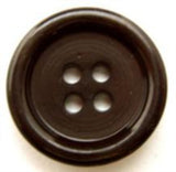 B10836 22mm Dark Brown 4 Hole Button - Ribbonmoon
