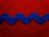 RIC18 16mm Dark Royal Blue Ric Rac Braid - Ribbonmoon