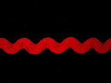 RIC04 10mm Red Ric Rac Braid - Ribbonmoon