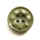 B8756 14mm Khaki Green Textured 2 Hole Button - Ribbonmoon