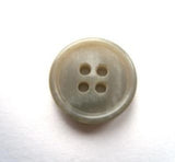 B17594 16mm Pale Greys Soft Sheen 4 Hole Button - Ribbonmoon
