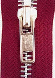 Z3019 64cm Pale Burgundy YKK Metal Teeth No.5 Open End Zip - Ribbonmoon