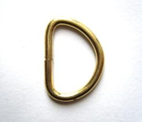 DRING18 Brass Metal D Ring 17mm Inside Width