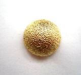 B14526 15mm Gilded Pale Gold Poly Shank Button - Ribbonmoon