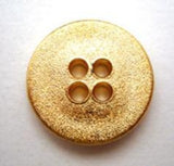 B10169 19mm Metallic Gold Gilded Poly 4 Hole Button - Ribbonmoon