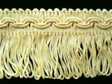 FT424 45mm Pale Primrose Looped Fringe on a Decorated Braid - Ribbonmoon