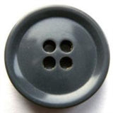 B17427 22mm Dark Grey Gloss 4 Hole Button - Ribbonmoon