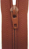 Z4631 YKK 29cm Light Brown Nylon No.3 Closed End Zip - Ribbonmoon